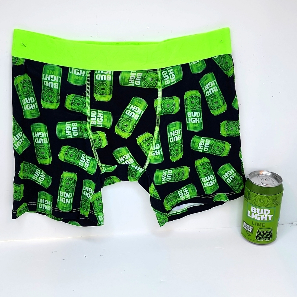 CRAZY BOXER, BUD LIGHT GREEN & BLACK COLOR SMALL (S) SIZE